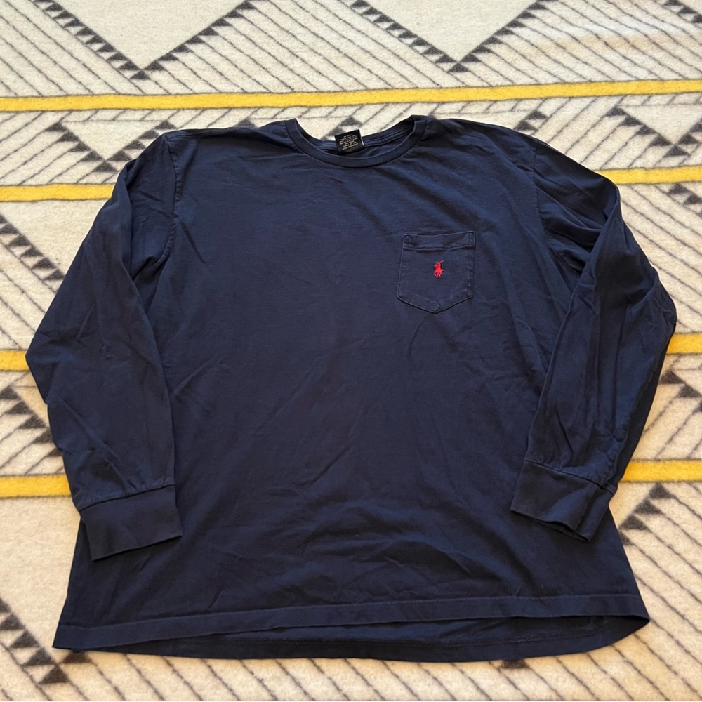 Polo by Ralph Lauren Long Sleeve pocket t shirt made of USA Fabric